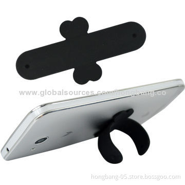 Amazing colorful one touch silicone mobile stand